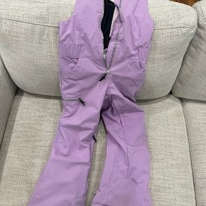GIRLS OBERMEYER ANYA SKI/SNOWBOARD BIB OVERALLS; USED LIKE NEW
